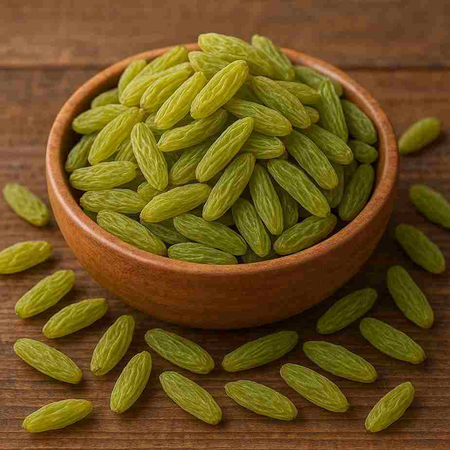کشمش سبز قلمی ممتاز انتخابی مناسب برای خشکبار و آجیل